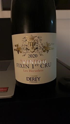Burgundija Fixin Premier Cru Domaine Rey Frères Les Hervelets 2020