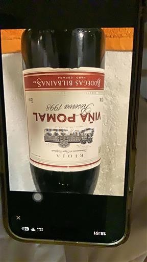 La Rioja Rioja Bodegas Bilbaínas Viña Pomal 1998