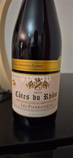 Rhônedalen Côtes du Rhône La Cave d'Augustin Florent Les Pierrasques 2024