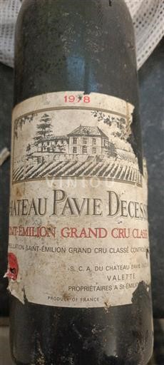 Bordeaux Saint-Émilion Grand Cru Grand Cru Pavie Decesse 1978