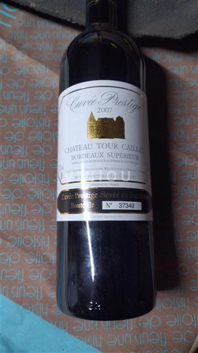 Burdeos Bordeaux superior Château Tour Cailloux Prestige 2007