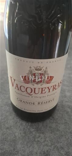 Rhône-dalen Vacqueyras Grande Réserve Ikke årgangsbestemt