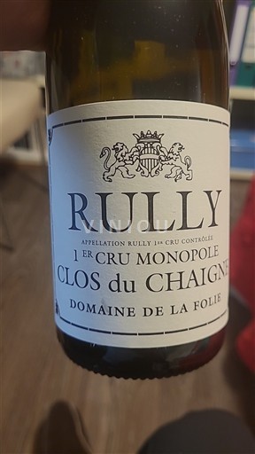 Burgund Rully Premier Cru Domaine La Folie Clos du Chaigne 1er Cru Monopole 2023