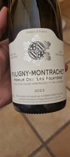 Bourgogne Puligny-montrachet Premier Cru Domaine Etienne Fort Les Folatières 2023