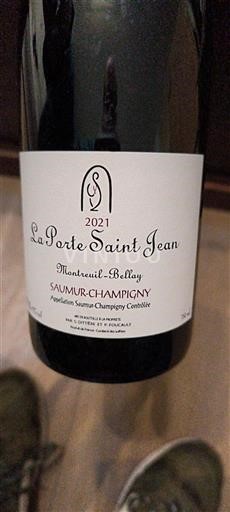 Dolina Loare Saumur-champigny La Porte Saint Jean Montreuil-Bellay 2021