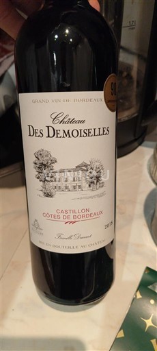 Bordeaux Castillon-côtes-de-bordeaux Château S Demoiselles 2018