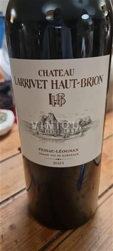 Bordeaux Pessac-Léognan Château Larrivet Haut-Brion 2021