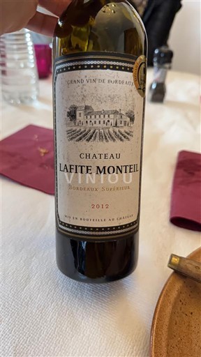Burdeos Bordeaux superior Château Lafite Monteil 2012