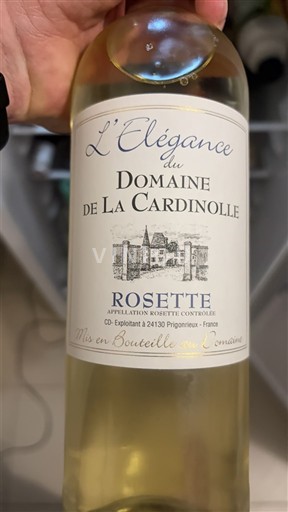 Tây Nam Rosette Domaine La Cardinolle L'Élégance Không niên vụ