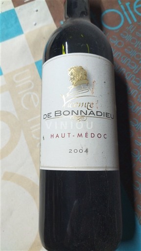 Bordeaux Haut-Médoc Vicomte de Bonnadieu 2004