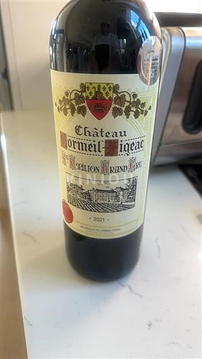 Burdeos Saint-Émilion Gran Cru Grand Cru Château Ormeil-Ligeac 2021