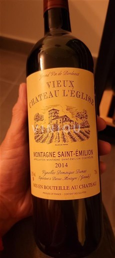 Бордо Монтань-Сент-Емільйон Château Vieux Château L'Eglise 2014