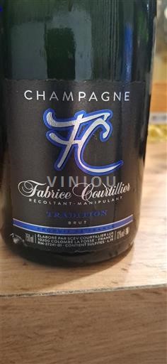 Champaña Champán Fabrice Courtillier Tradition Sin añada