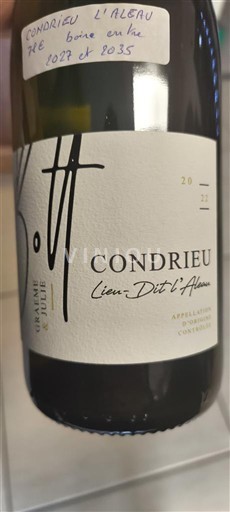 Thung lũng Rhône Condrieu Graeme & Julie Bott Lieu Dit l'Aleau 2022