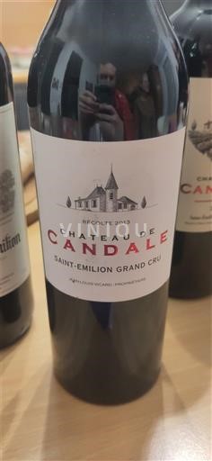 Bordeaux Saint-Émilion Grand Cru Grand Cru Château Candale 2013