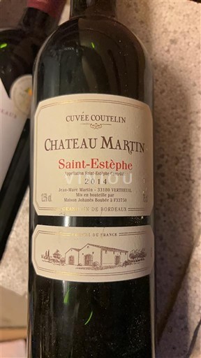 Bordeaux Saint-Estèphe Château Martin Coutelin 2014