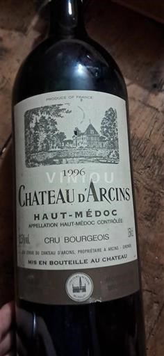 Burdeos Haut-Médoc Château Arcins 1996