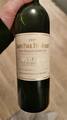 Burdeos Saint-Émilion Gran Cru Grand Cru Saint-Paul De Musset 1997