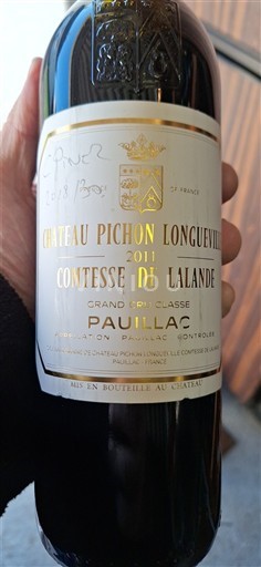 Bordeaux Pauillac Grand Cru Château Pichon Longueville Comtesse de Lalande 2011