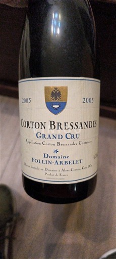 Bourgogne Corton-Bressandes Grand Cru Domaine Follin-Arbelet Corton Bressandes 2005