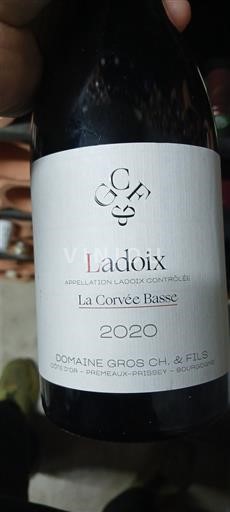Burgundija Ladoix Domaine Gros Ch. & Fils La Corvée Basse 2020
