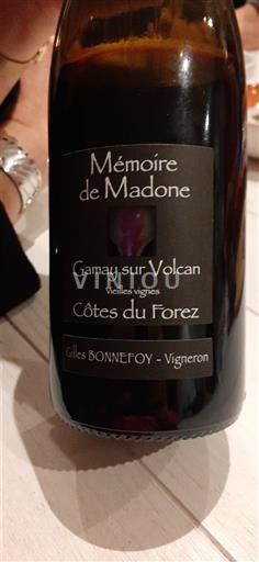 Loirevallei Côtes-du-Forez Mémoire de Madone Gamay sur Volcan Vieilles vignes Niet-geïntegreerd