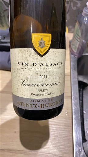 Alsace Vendanges Tardives Domaine Stentz-Buecher Pfleck 2011