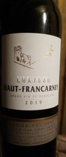 Bordeaux Canon-Fronsac Château Haut-Francarney 2019