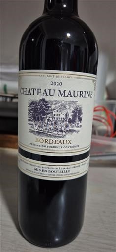 Bordeaux Chateau Maurine 2020