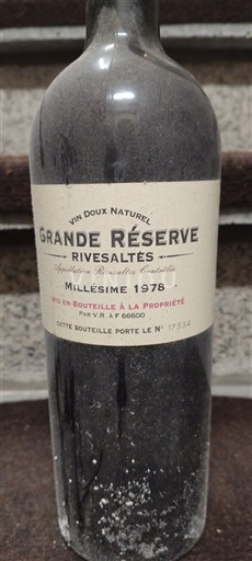 Roussillon Rivesaltes Grande Réserve Rivesaltes 1978
