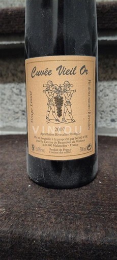 Vale do Ródano Caveau de Beaumont du Ventoux Vieil Or 2007