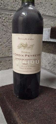 Bordeaux Castillon-côtes-de-bordeaux Château La Croix Peyreyre Côte de Castillon 2001