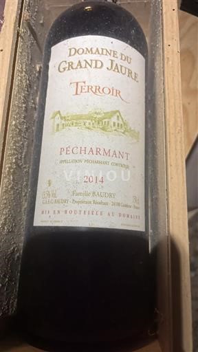 Tây Nam Pécharmant Domaine Grand Jaure Terroir 2014