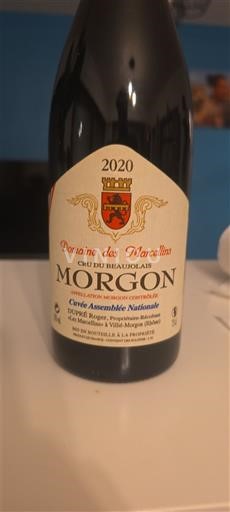 Beaujolais Morgon Domaine S Marcellins Assemblée Nationale 2020