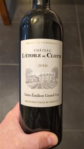 Bordeaux Saint-Émilion Grand Cru Grand Cru Château L'Étoile de Clotte 2010