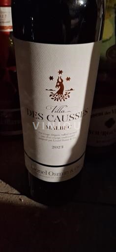 Sudoeste Cahors Villa des Causses Malbec 2023