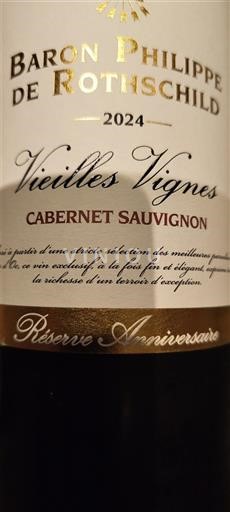 Bordeaux Baron Philippe de Rothschild Vieilles Vignes Réserve Anniversaire 2024