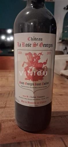 Bordeaux Saint-Georges-Saint-Émilion Château La Rose St Georges 2021