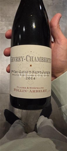 Bourgogne Gevrey-chambertin Premier Cru Claire & Stéphane Follin-Arbelet 1er Cru Lavaux-Saint-Jacques 2014