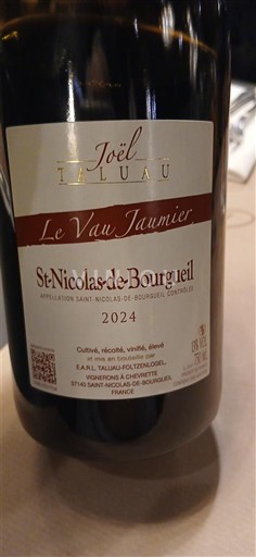 Valle del Loira Saint-Nicolas-De-Bourgueil Joël Taluau Le Vau Jaumier 2024