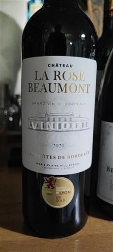 Bordeaux Blaye-côtes-de-bordeaux Château La Rose Beaumont 2020