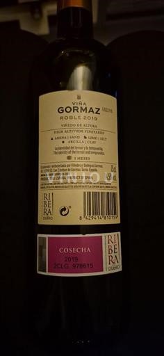 Castilië en León Ribera del Duero Viña Gormaz Roble 2019