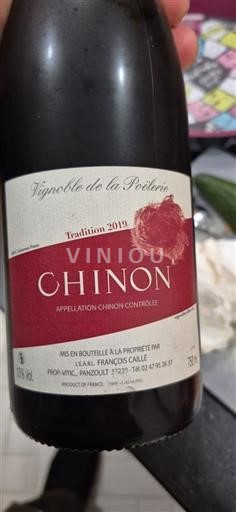 Vale do Loire Chinon Vignoble de la Poélarié Tradition 2019
