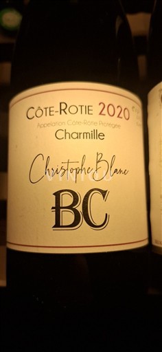 Rhône Valley Côte-Rôtie Christophe Blanc Charmille 2020