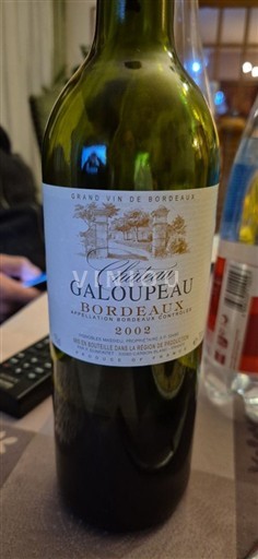 Bordeaux Château Galoupeau 2002