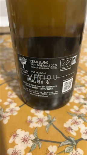 Langvedok Ni doloceno Domaine S Trinités Désir Blanc 2024