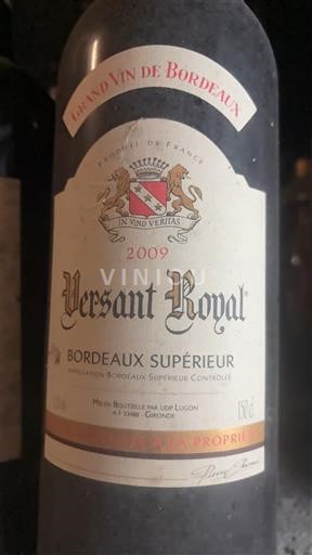 Burdeos Bordeaux superior Versant Royal 2009