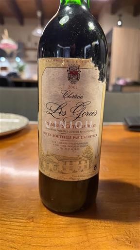 Bordeaux Ni doloceno Château Les Gorce 2001