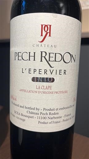 Langvedok La Clape Château Pech Redon L'Epervier 2020