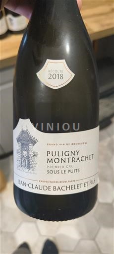 Bourgogne Puligny-montrachet Premier Cru Jean-Claude Bachelet et Fils Sous le Puits 2018